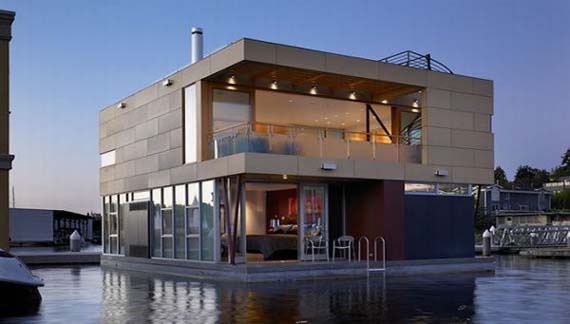 Floating House Design by Vandeventer + Carlander Architects 1 Floating House Design by Vandeventer + Carlander Architects