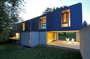 Hill House Design, cement house design