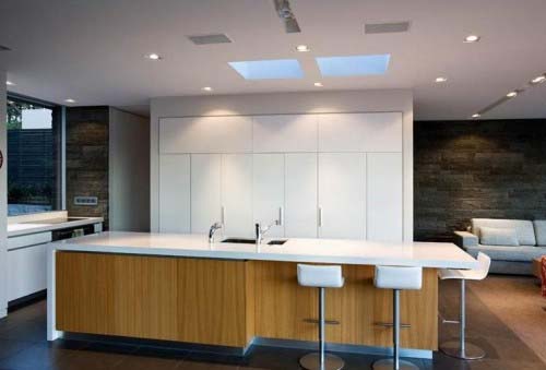 Modern Open Dining Kitchen, Modern Kitchen Design, Modern Interior Design