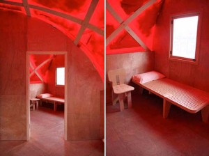 Red Housing Design, Red Housing Picture, emergency housing