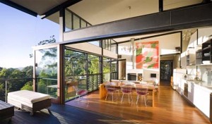 Tinbeerwah House Design,  Wooden House Design, Open Kitchen Design