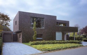 Villa void Almelo, Sculptural Brick-Villa