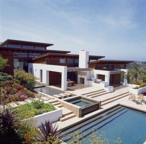 Luxury House Design, Hill top House Design, California House