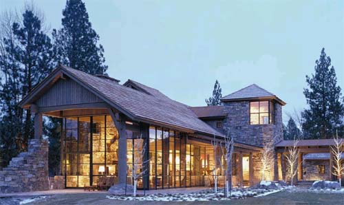 Kootenai Springs Ranch, Brick House Design,  Contemporary House Design
