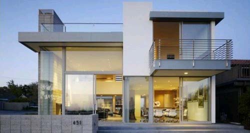 Modern House Design, Eexposed Concrete Block Construction