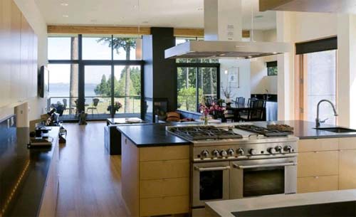 Three Level Waterfront Modern Beach House Design 3 Modern Family Lifestyle in Bainbridge Island Residence