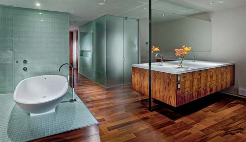 Bath Room-Ludwig Apartment by Craig Steely Architecture