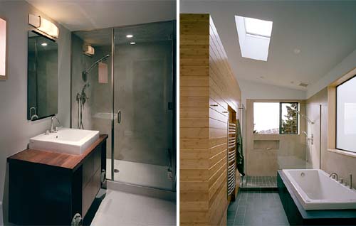 Bath Room-Zipper House, Modern Remodel House By DeForest Architects