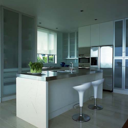Kitchen Room-Luxury Lake House Design 