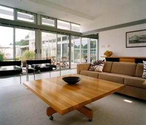 Living Room-Woodside House Design by Dubbeldam Design Architects