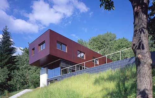 Viw from Garden-G House, Family House Design in Vienna by Zechner & Zechner Zt Gmbh