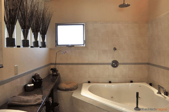 Bathroom View of Hashi House by Magnus Architects Hashi House, House with Modern Interior Asian Palette by Magnus Architects