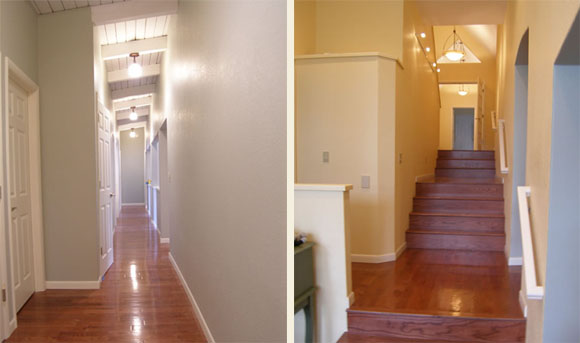 Halway and Stairs view, Au Sable River Residence