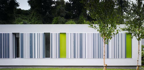 House in Wicklow, Two Level Hill House Design by Odos Architect - Exterior view