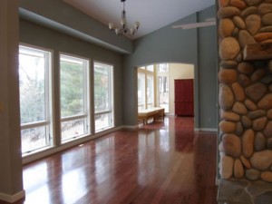 Interior view, Au Sable River Residence