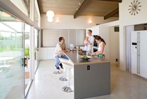 Kitchen view, Palmer and Krisel Renovation, Modernized Home