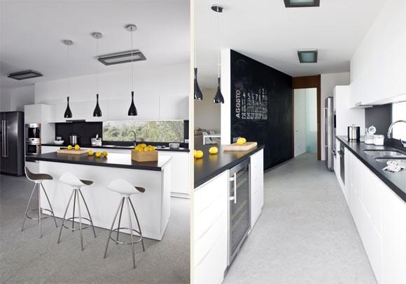 Kitchen view, Square House, Single Family House