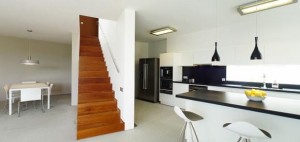 Kitchen view,Square House, Single Family House