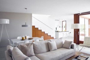 Living Room view,Square House, Single Family House