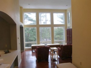 Loft view,Au Sable River Residence