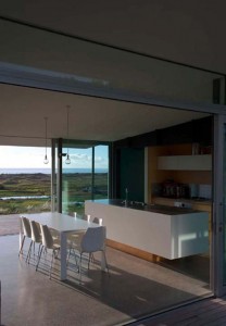 Pekapeka Beach House, Holiday House Design by Parsonson Architects - Kitchen, Dining Room view