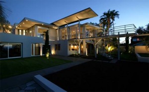 St Heliers House, Luxury House Design by Pete Bossley Architects - Night view