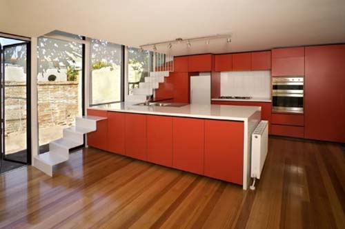 Tatto House in Fitzroy North, Victoria by Andrew Maynard Architects - Kitchen view