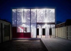 Tatto House in Fitzroy North, Victoria by Andrew Maynard Architects - Night view