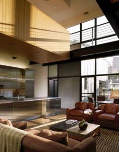 Three-Story Single Family Residence in Depaul Neighborhood of Chicago - Living Room view