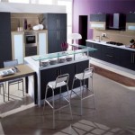 Modern bright color kitchen design and furniture