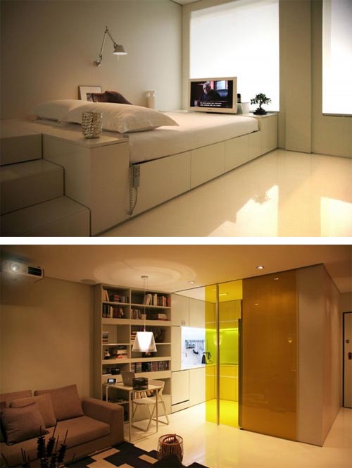 Hi-Tech Interior Design for Small Apartment | Interior Design ...