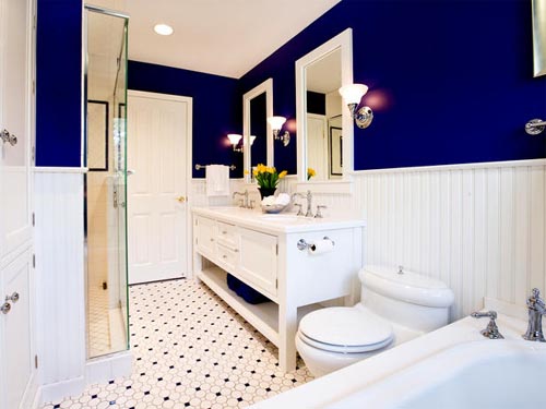 Refreshing Bathroom Using Color Combination | Interior Design ...